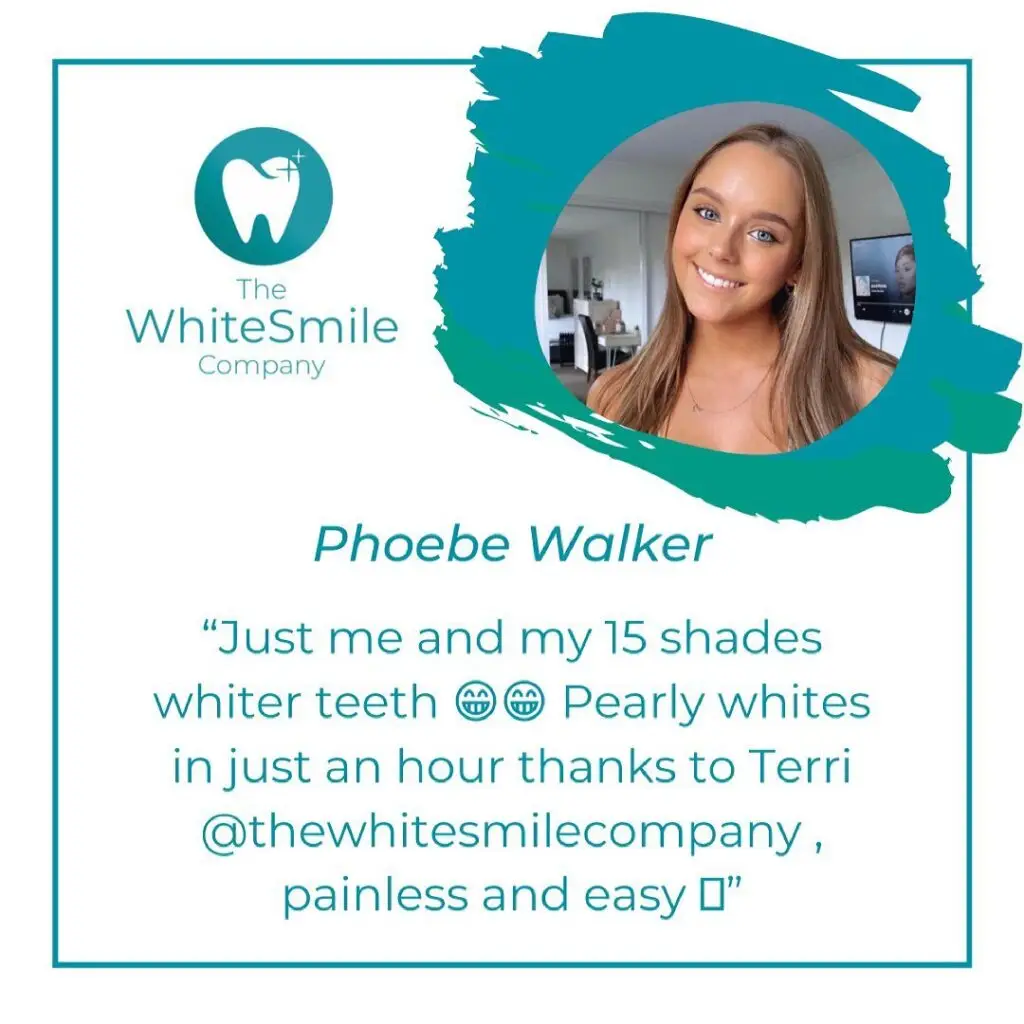 Five star client review for The White Smile Company Christchurch teeth whitening
